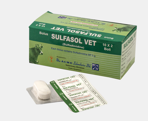 Sulfasol Vet Bolus 10 × 2's