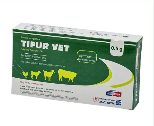 Tifur Vet Injection 0.5 gm