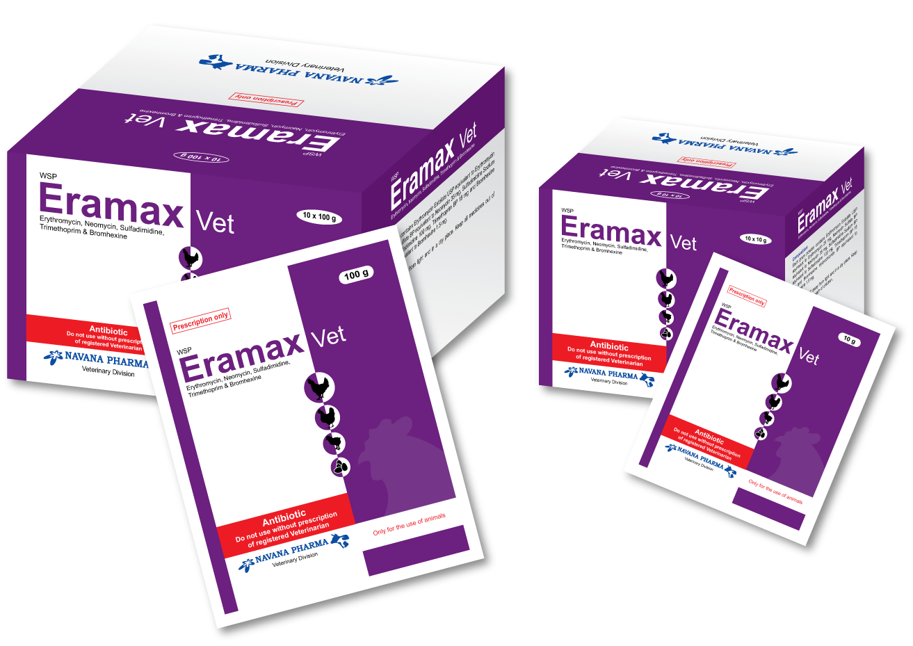 Eramax vet 10gm Powder